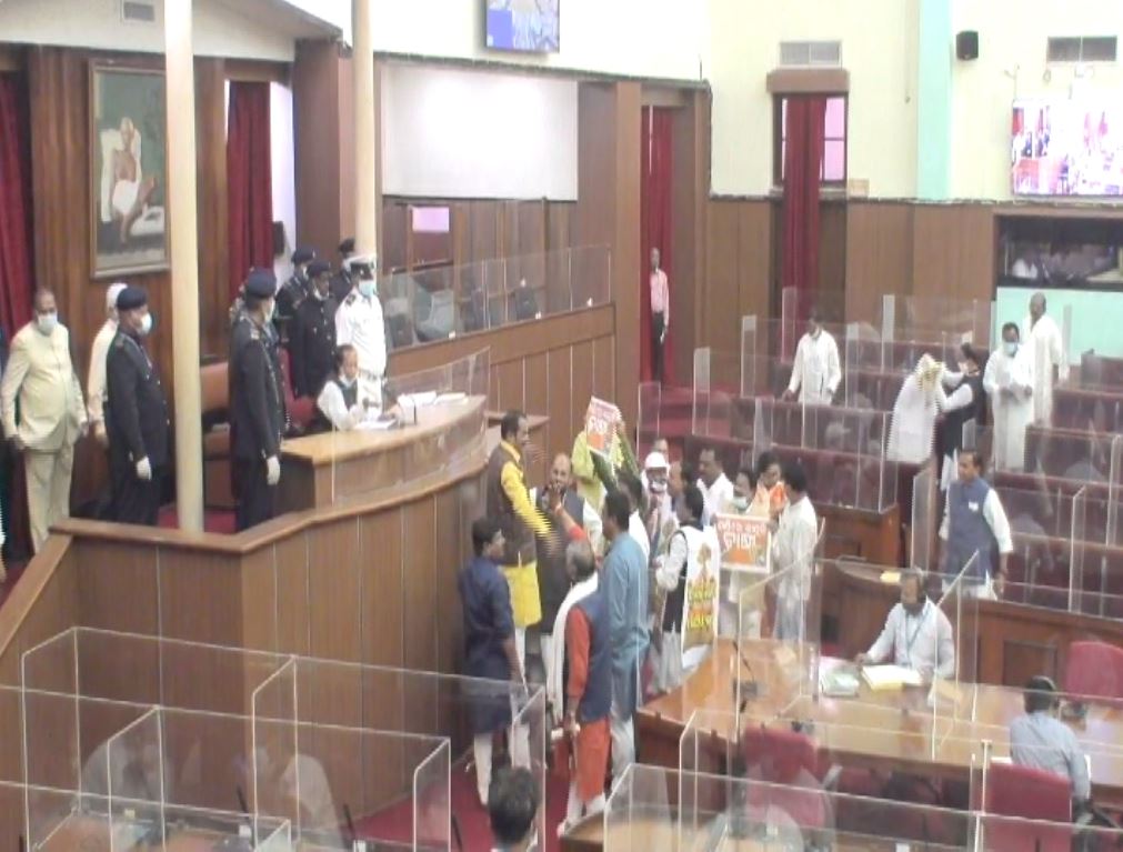 Odisha Assembly Budget Session: House adjourned till 4 pm as pandemonium continues