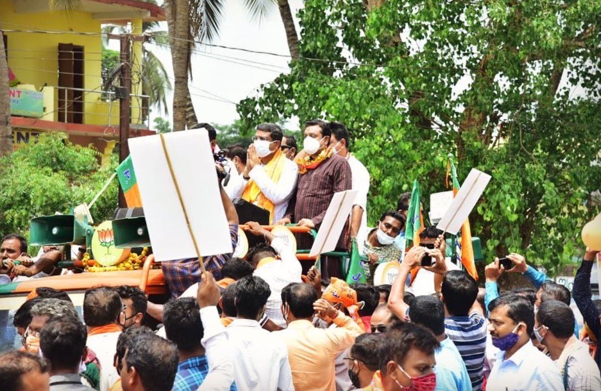 Central Minister Dharmendra Pradhan Campaigning for Pipili Bye Election