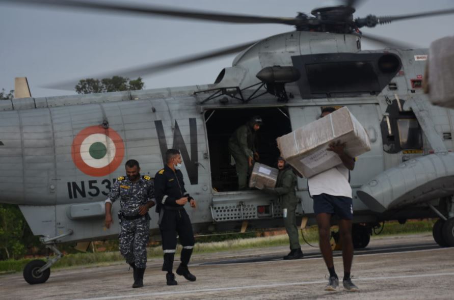 Indian Navy Continues Relief Operations at Cyclone Affected Areas in Balasore