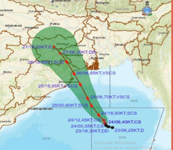Yaas Cyclone likely to cross Paradip and Sagar islands around Landfall Balasore