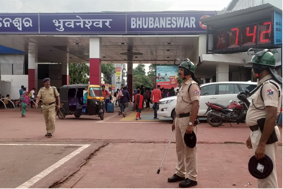 Security Tightened In Bhubaneswar In View Of Agneepath Protest