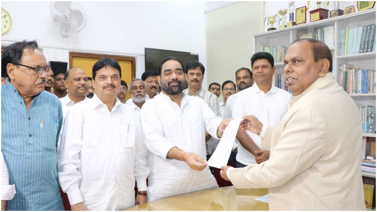 Bikram Arukha Files Nomination For Odisha Assembly Speaker Post