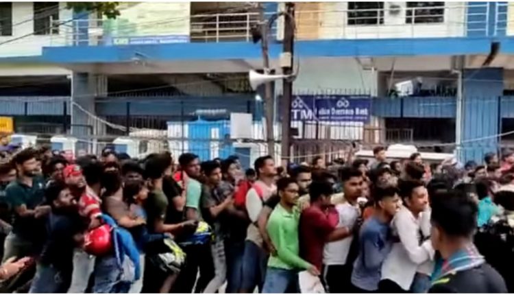 People Face Off For Ticket In Barabati Stadium Ticket Counter