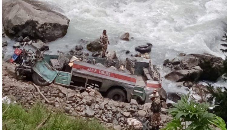 Civil Bus Carrying ITBP Jawan Fell Down To River In Jammu Kashmir