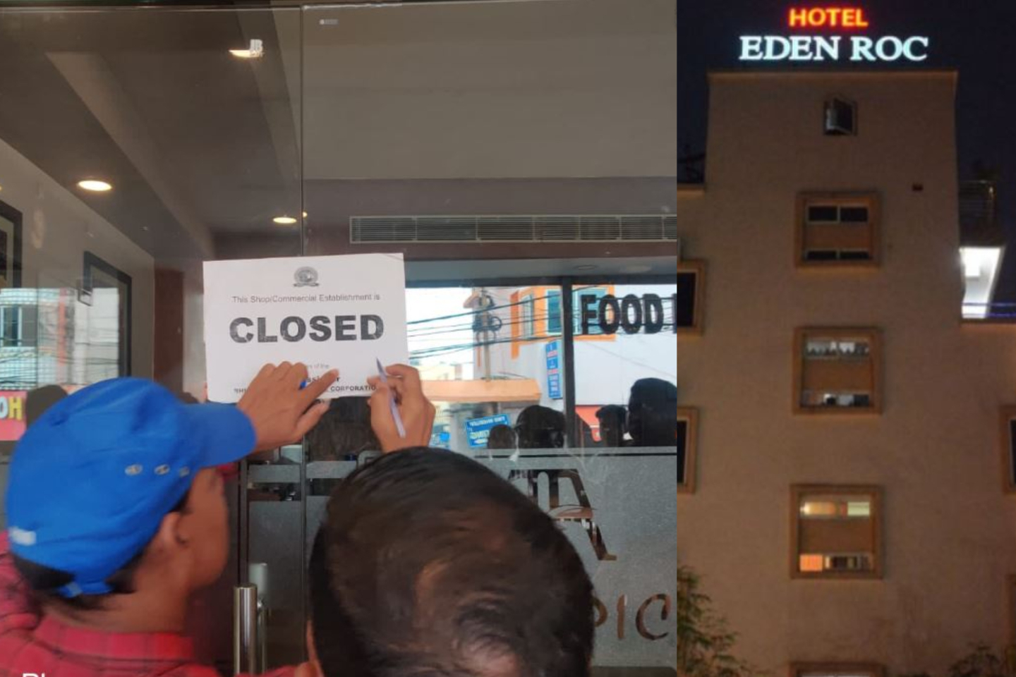 BMC Closed Hotel Eden Roc At Station Bazar For Poor Station