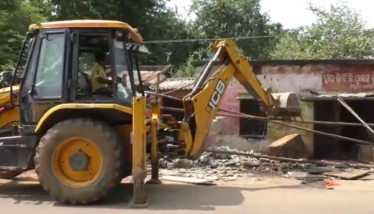 Eviction Drive In Sonepur For New Market Complex Construction