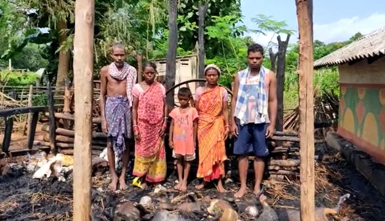 Two House Doused In FIre In Kamakhyanagar