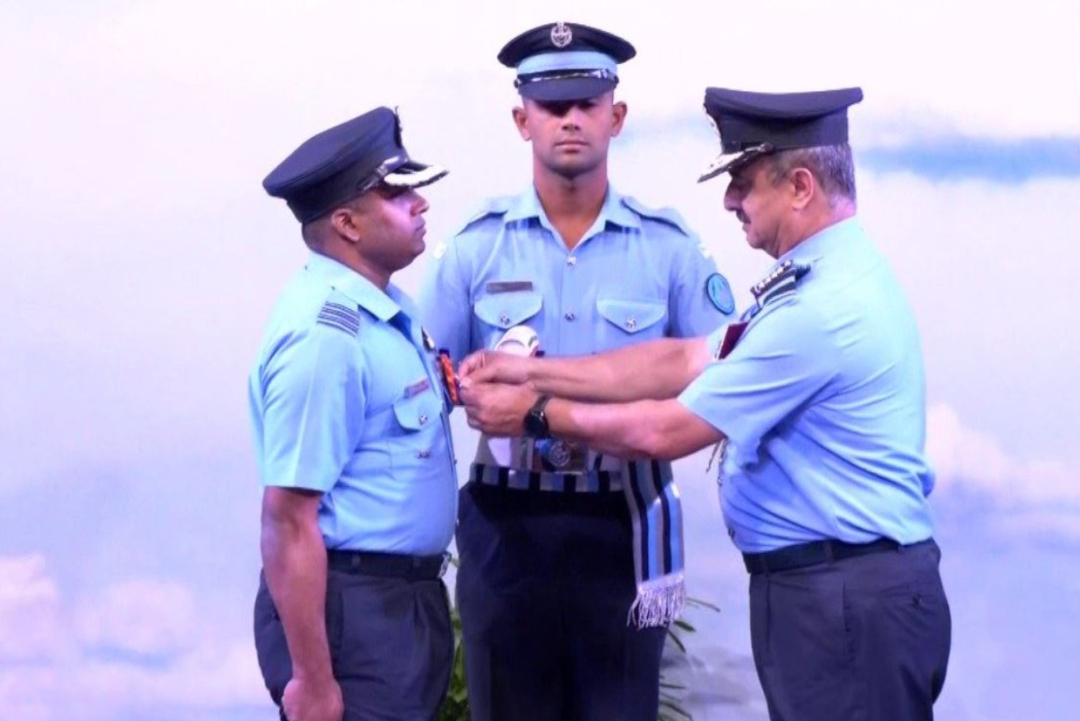 Wing Commander Chinmay Patra Felicitated By IAF Chief