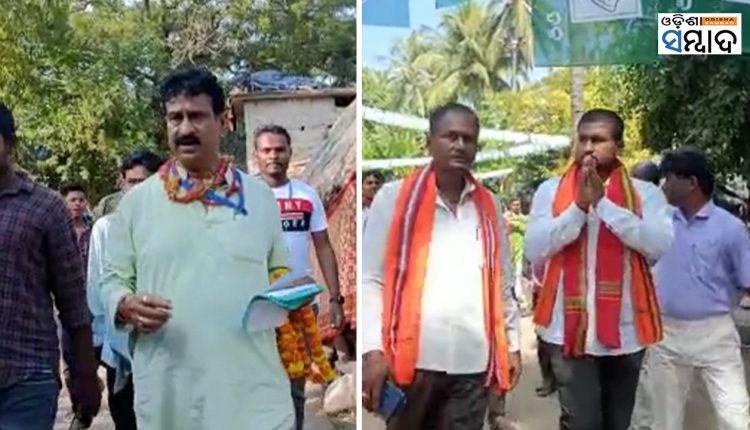 BJP's Suryabanshi & Independent Candidate Raju Das Make Door To Door Campaign In Dhamnagar By Poll