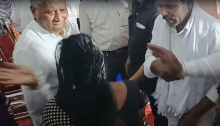 Karnataka Minister Slaps Woman, She Then Touches His Feet
