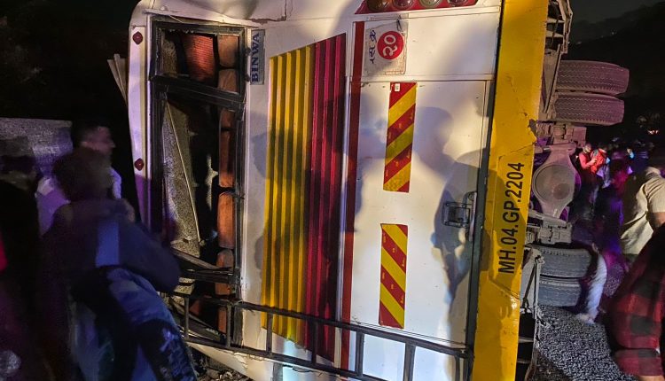 Maharashtra: Bus carrying 48 students overturns in Raigad, several injured