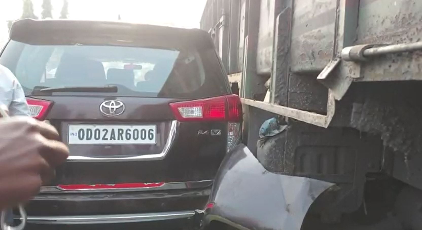 Deputy Speaker Of Odisha Assembly Rajnikant Singh's Car Accident In Angul