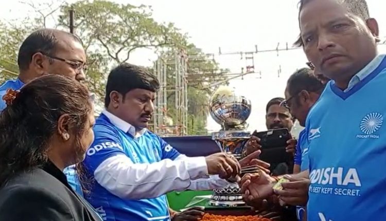 Grand Welcome To Trophy Of Hockey Men's World Cup In Nuapada