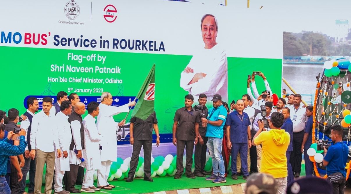 Mo Bus Service In Rourkela Was Flagged Off