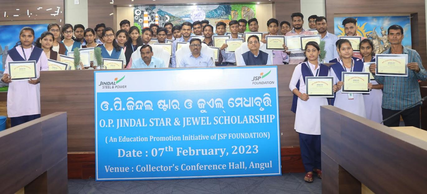 JSP Foundation awards O.P. Jindal Scholarships to 40 students of Angul