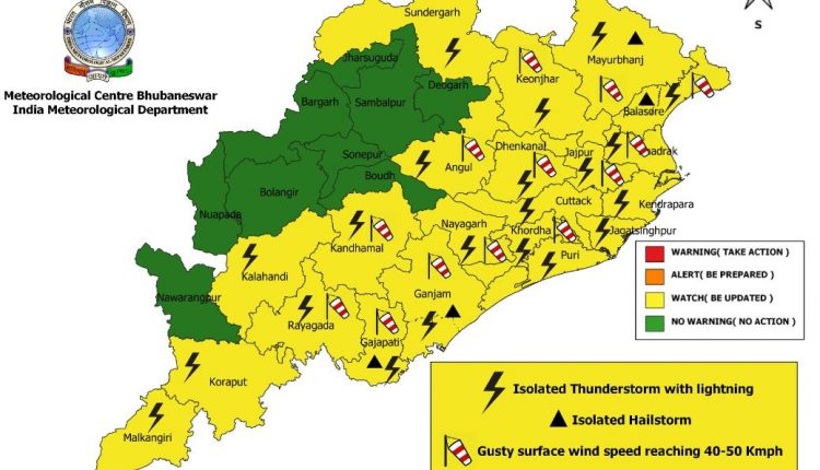 Thunderstorm, Lightning & Squall@50Kmph To Hit Odisha From Tomorrow; Check IMD Forecast
