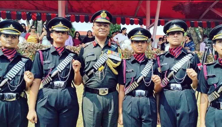 First batch of women officers commissioned into the Regiment of Artillery of the Indian Army