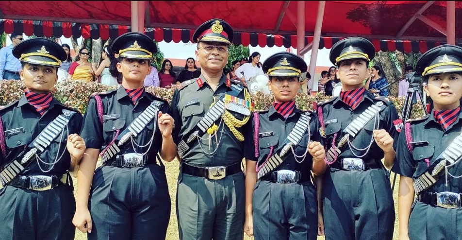 First batch of women officers commissioned into the Regiment of Artillery of the Indian Army