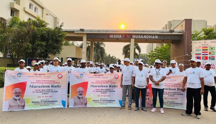 INDIAS G-20 PRESIDENCY MINI MARATHON ORGANIZED BY SOA