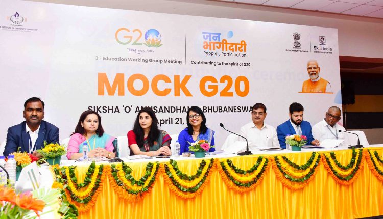 MOCK G20 AHEAD OF EDUCATION WORKING GROUP MEET HELD AT SOA