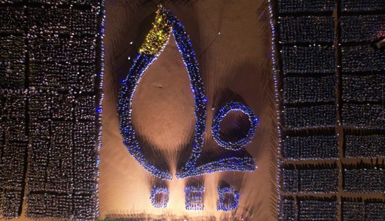 Million Lights Campaign 3,000 Girls from KISS Create Magical C20 Logo