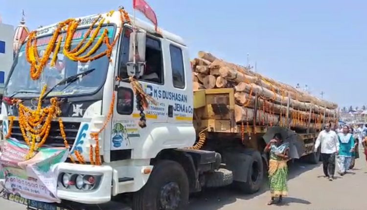 SJTA, Puri Received Woods For Chariot Construction