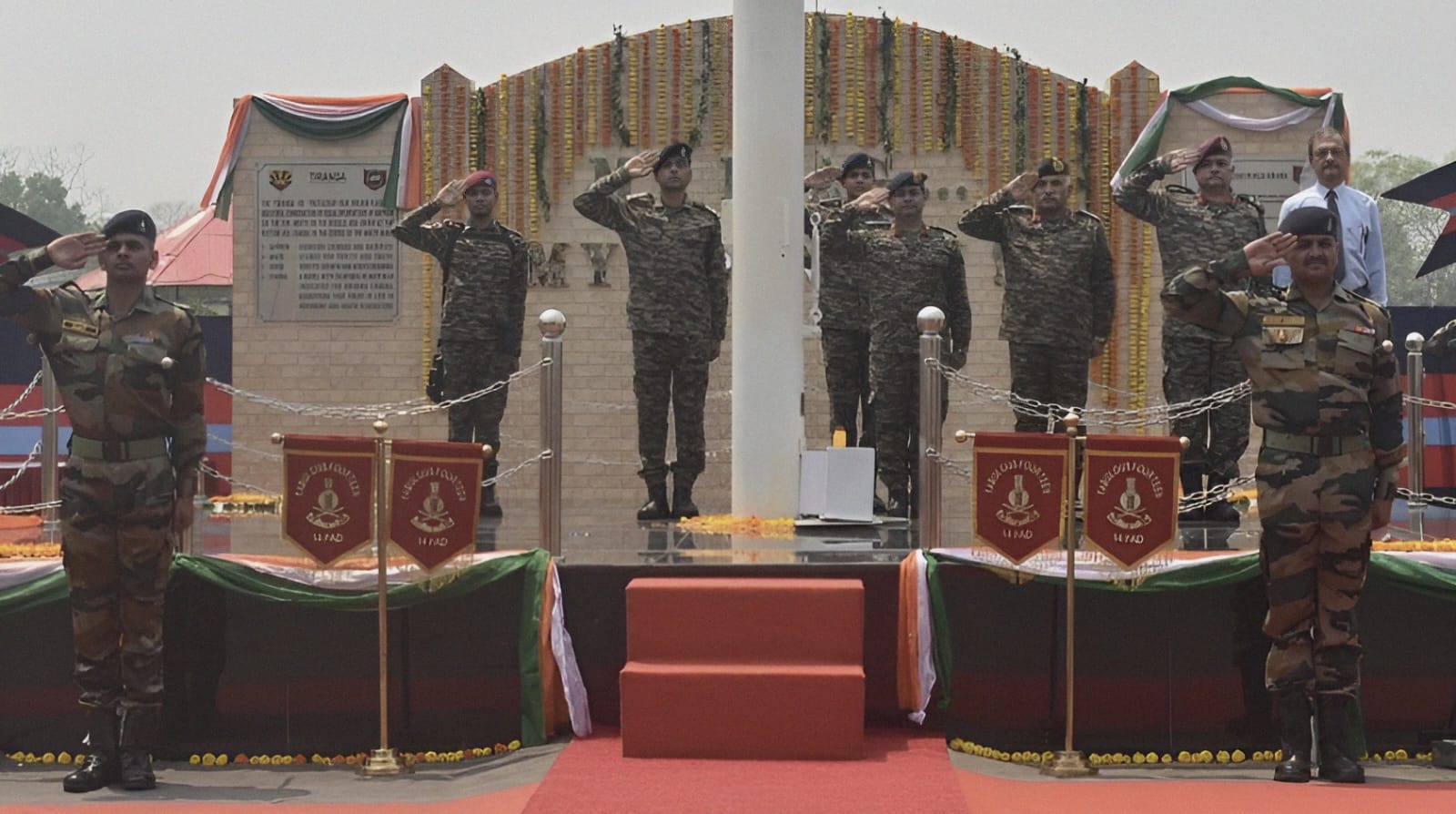 Tiranga installed at Guwahati Military Station