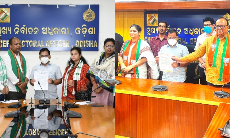 BJD-BJP Face Off Alleging Violating Model Code Of Conduct In Jharsuguda Bypoll
