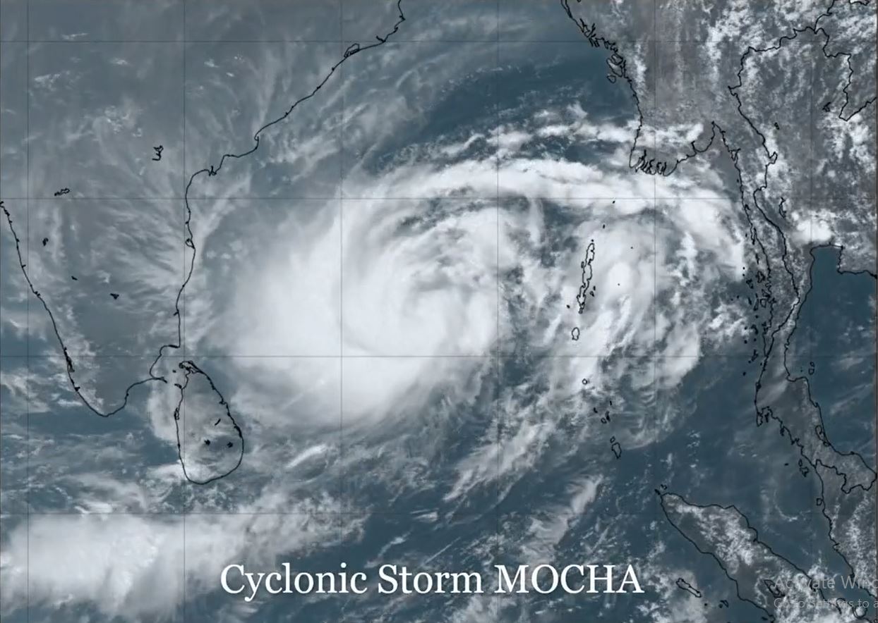 Cyclonic storm Mocha intensified into a Severe Cyclonic Storm