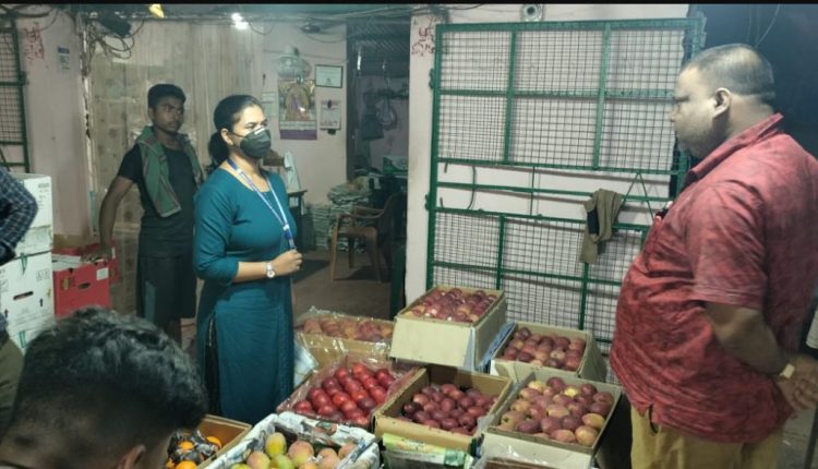 Food Safety Officers inspected the fruit Godowns