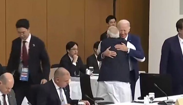 Joe Biden Hugs Narendra Modi Attend G7 Summit Hiroshima