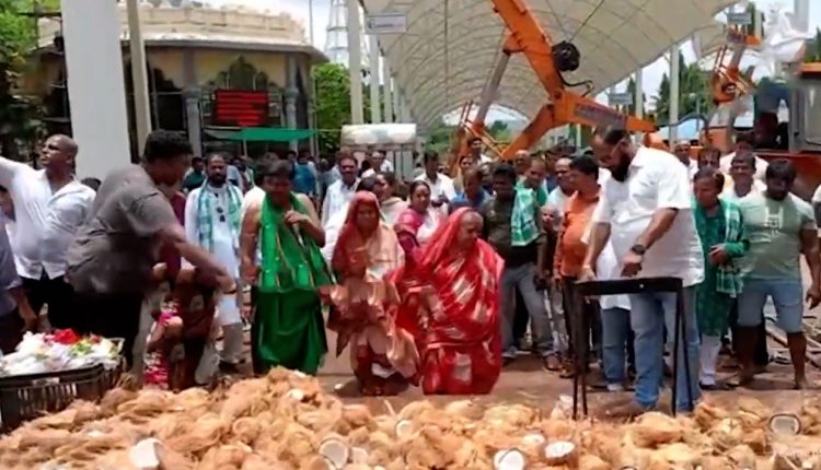 Why Surada MLA Purna Chandra Swain Gives 15 Thousand Coconuts To Temple In Simhachalam
