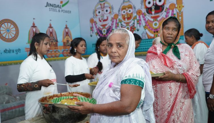 JSP Foundation continues serve devotees with free meal during the Rath Yatra at Puri