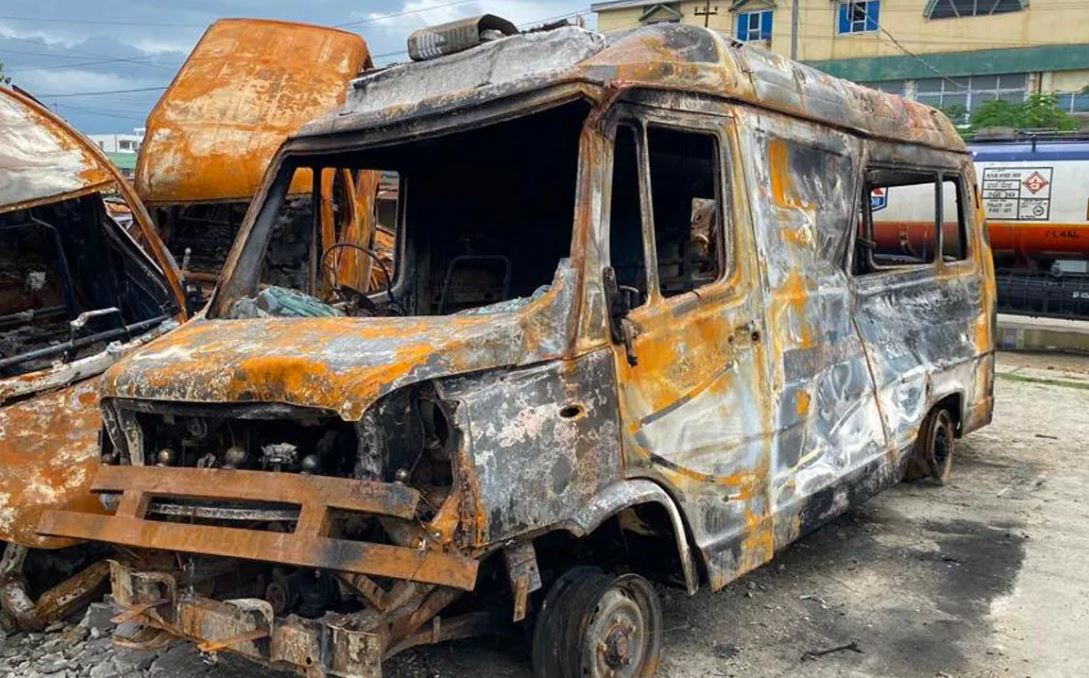 Manipur 8-Year-Old, Mother Killed After Mob Sets Ambulance On Fire