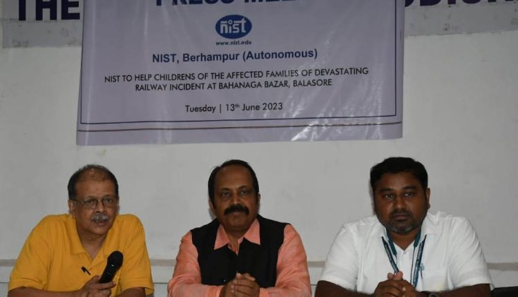 NIST Berhampur to help Childrens of Bahanaga Accident Victims