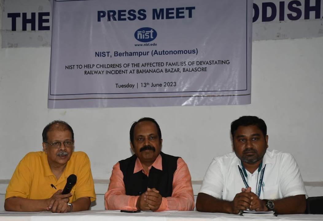 NIST Berhampur to help Childrens of Bahanaga Accident Victims