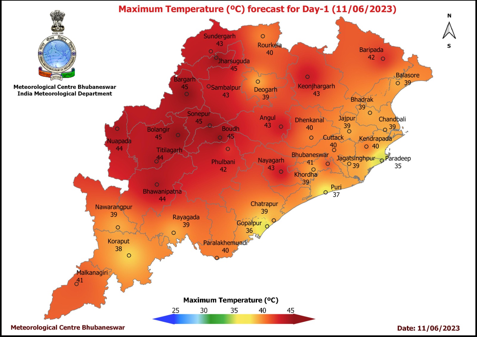 Orange And Yellow Warning To Different Districts Of Odisha For HeatWave