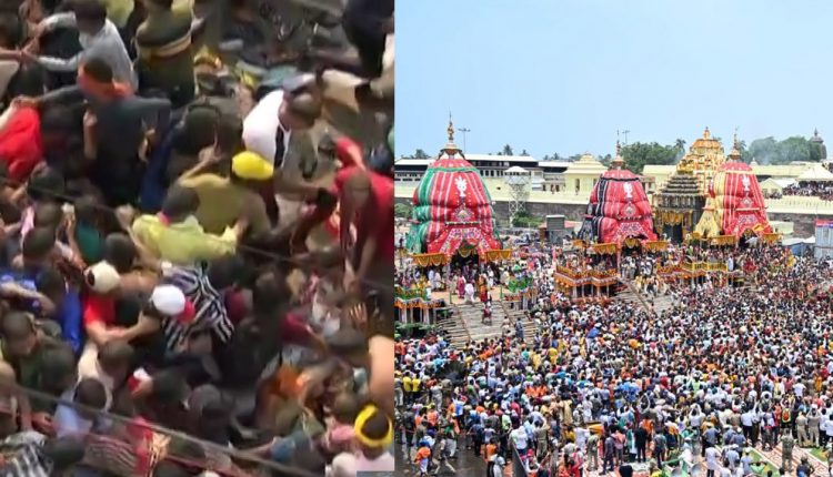 Pulling of chariots of Holy Trinity begins in Puri