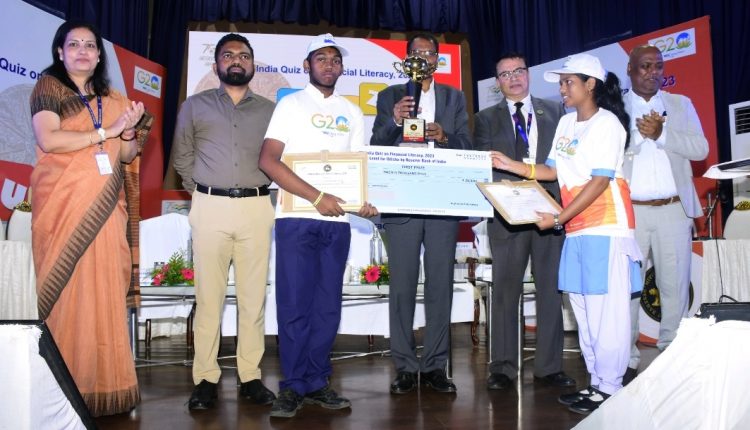 Coverage of the event All India Quiz on Financial Literacy, 2023 conducted by RBI