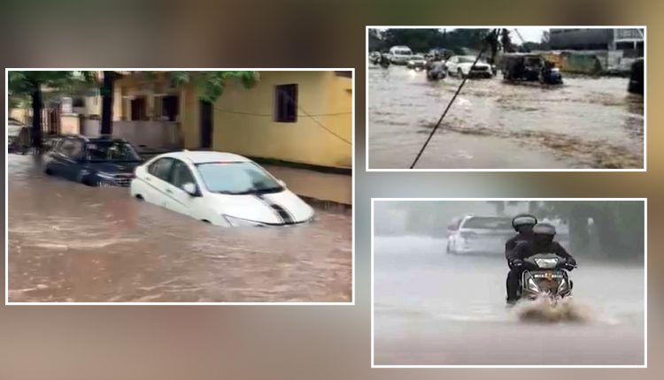 Massive waterlogging reported in several parts of Bhubaneswar