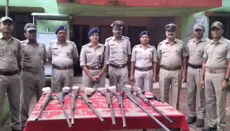 Mayurbhanj Police Seized 9 Gun From Similipal National Park