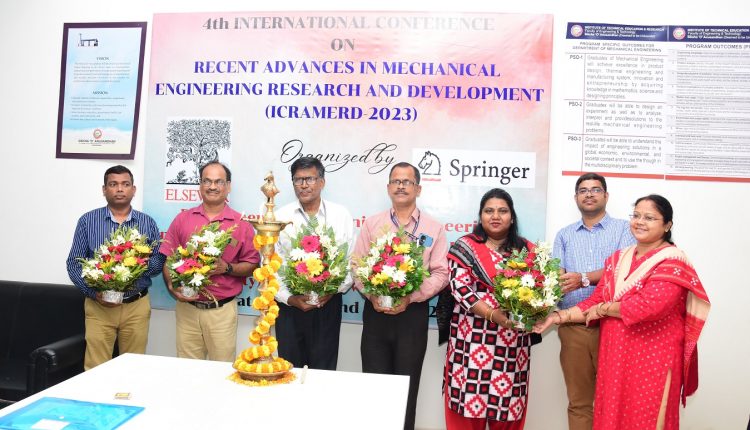 SOA ORGANISES INTERNATIONAL CONFERENCE TO DISCUSS EMERGING AREAS OF MECHANICAL ENGINEERING