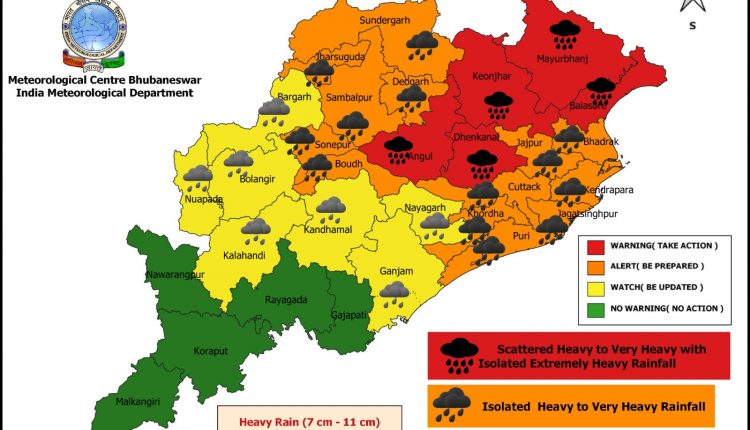 Extremely Heavy Rain To Batter Odisha For 2 Days; Squall Alert For North Coastal & 5 Other Dists